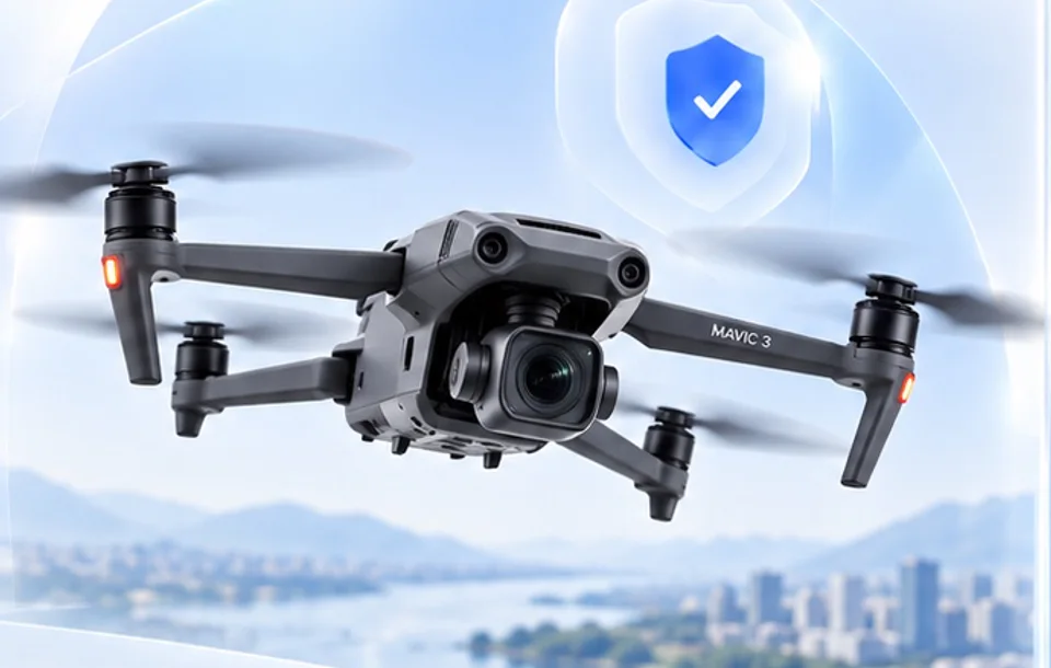 Dron profesional en vuelo